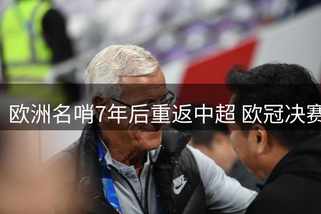 欧洲名哨7年后重返中超 欧冠决赛裁判将执法蓉城对阵三镇